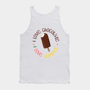 I love chocolate. I love summer. Ice Cream. Tank Top